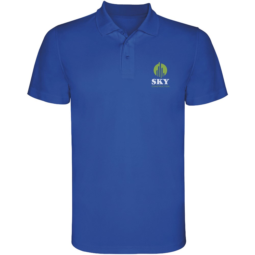Polo sport Monzha à manches courtes pour homme Bleu royal