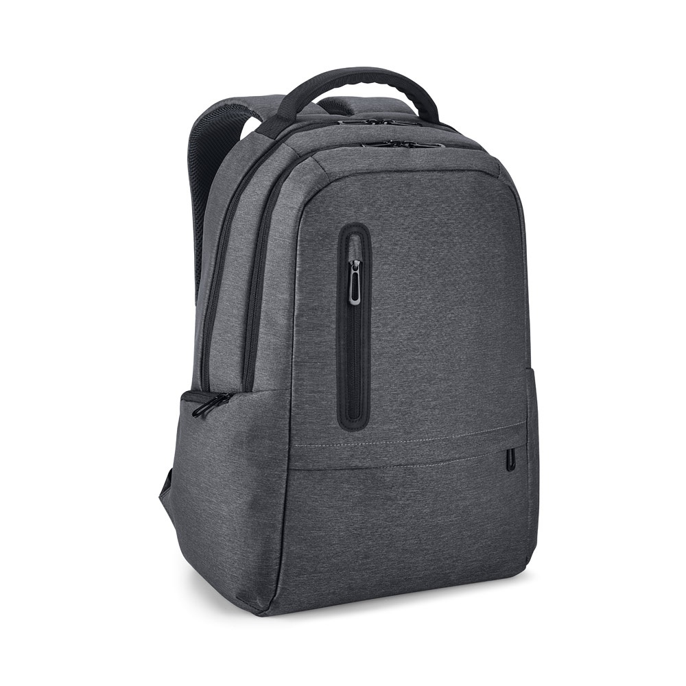BOSTON Sac à dos pour ordinateur portable 17'' en Nylon 2Tone imperméable Gris foncé