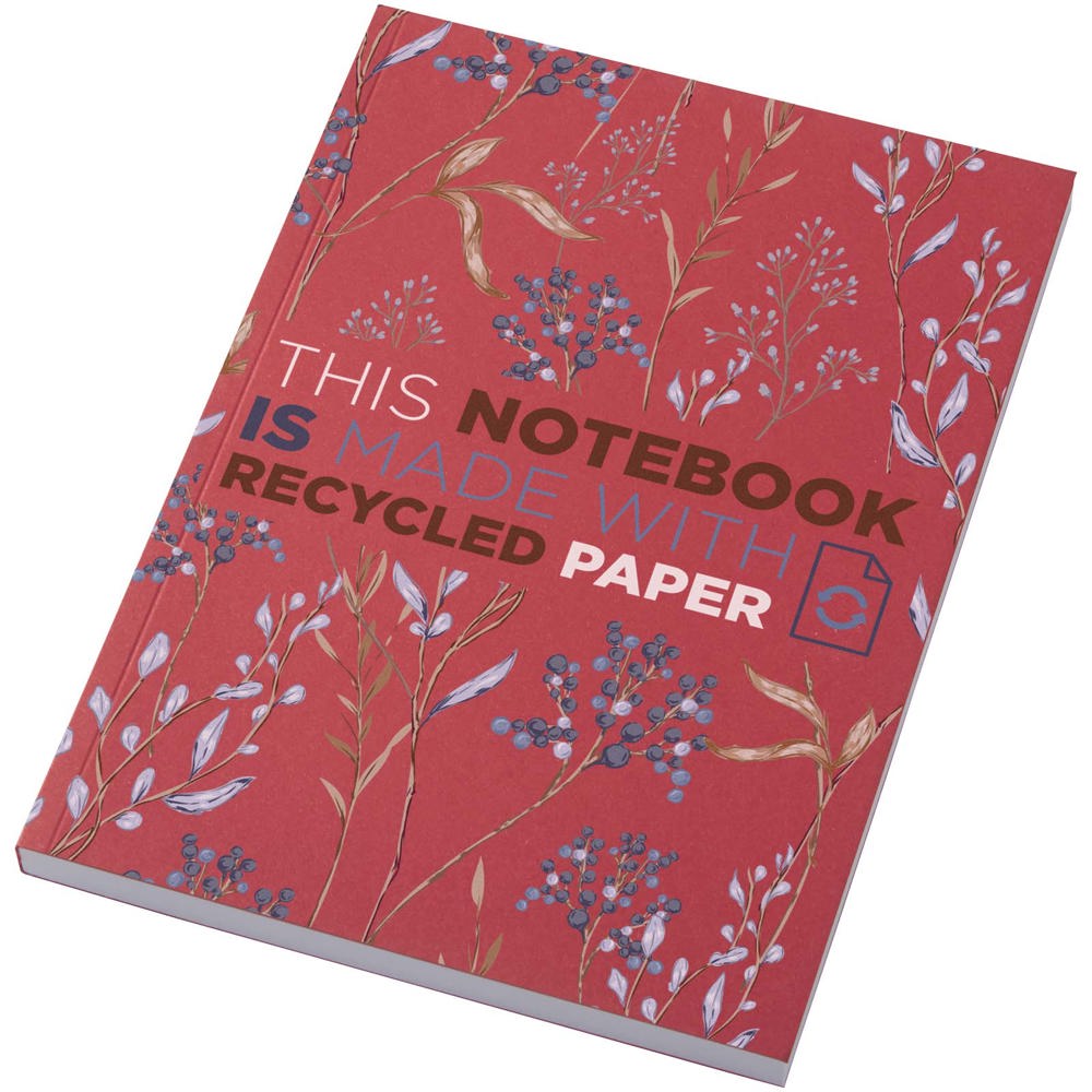 Novella Austen A5 Softcover Notizbuch aus Recyclingmaterial – 100 Blatt rot