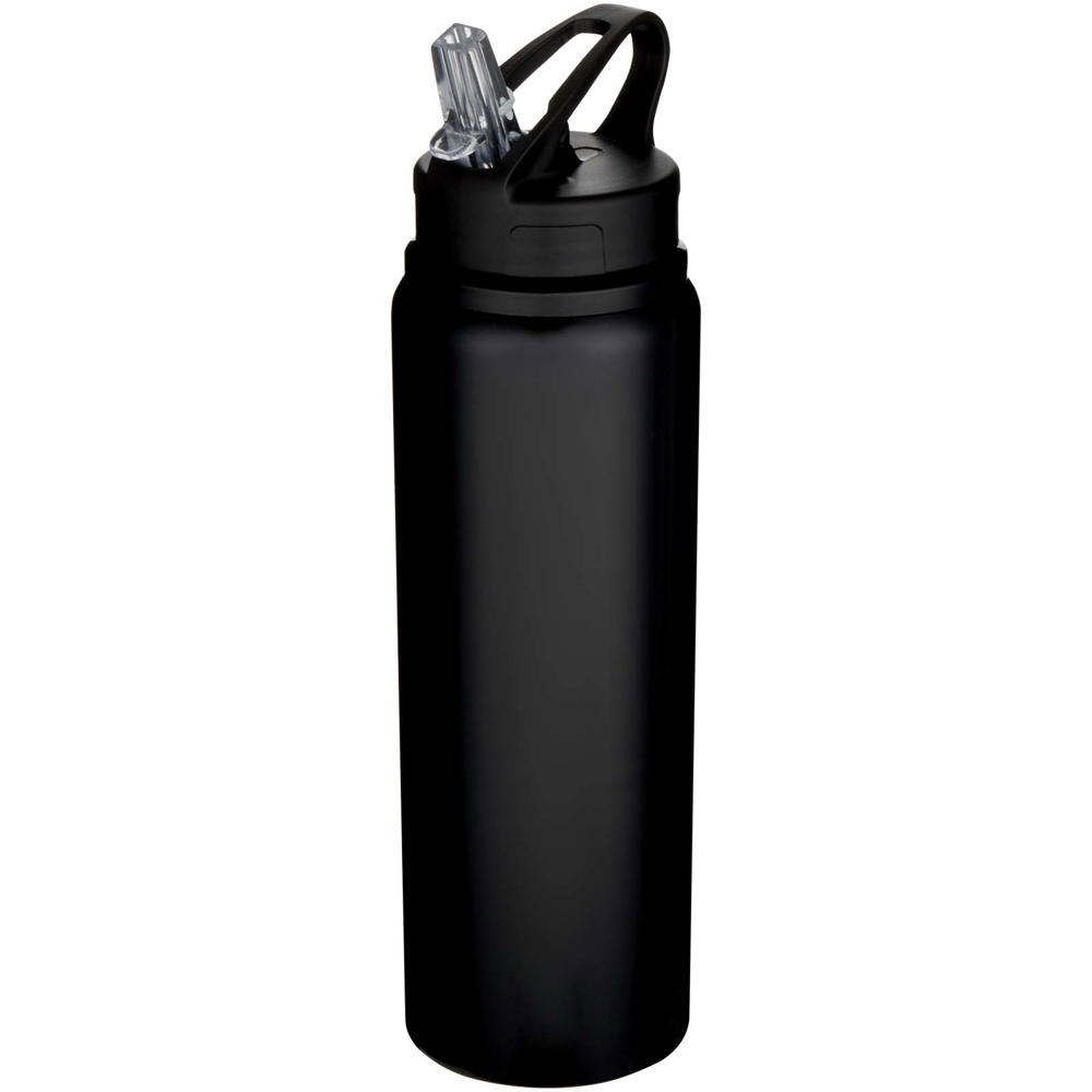 Fitz 800 ml RCS-zertifizierte, einwandige Trinkflasche aus recyceltem Edelstahl schwarz