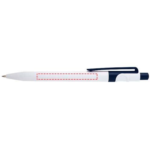 Stylo bille Unica en plastique recyclé (encre bleue) marine