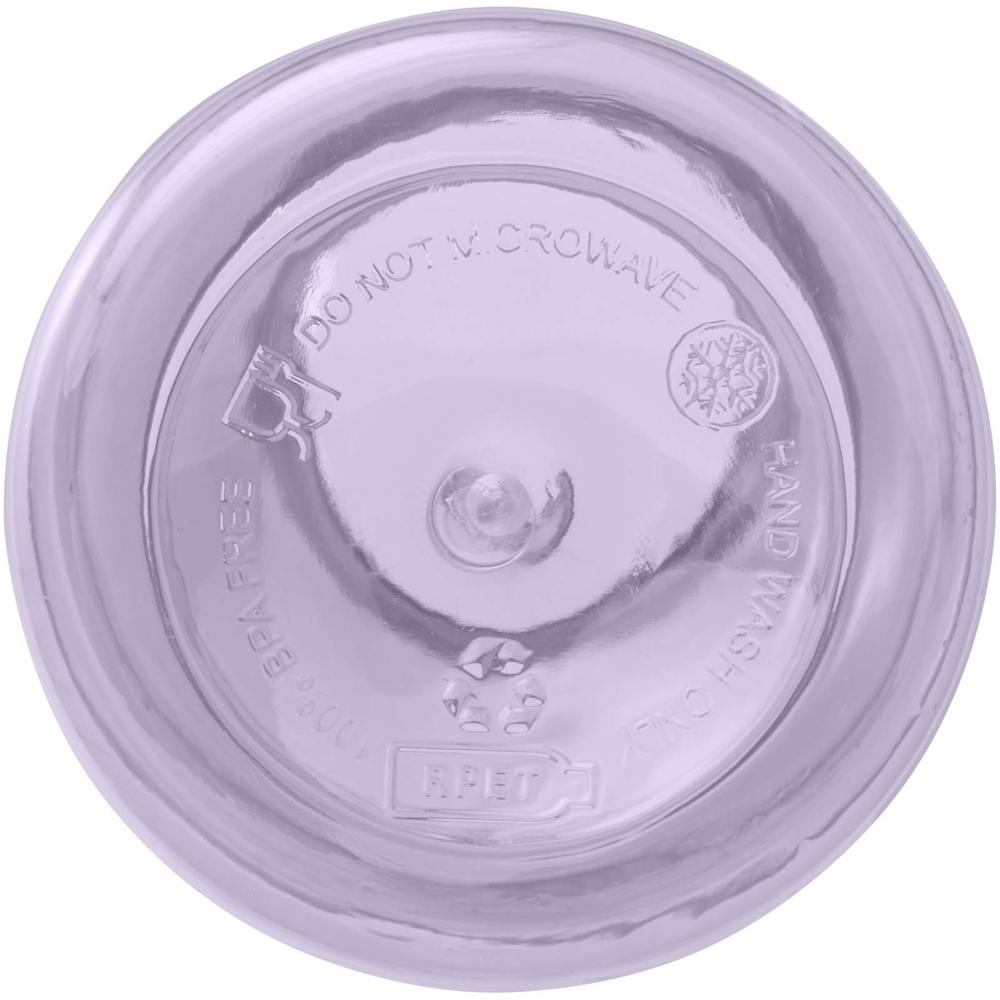 Bouteille d'eau Oregon de 400 ml en plastique recyclé avec mousqueton Lilas