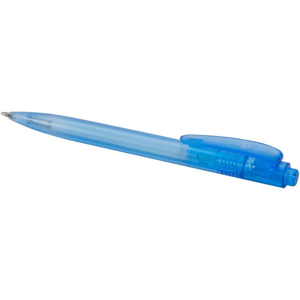 Stylo bille Thalaasa en plastique océanique (encre noire) bleu