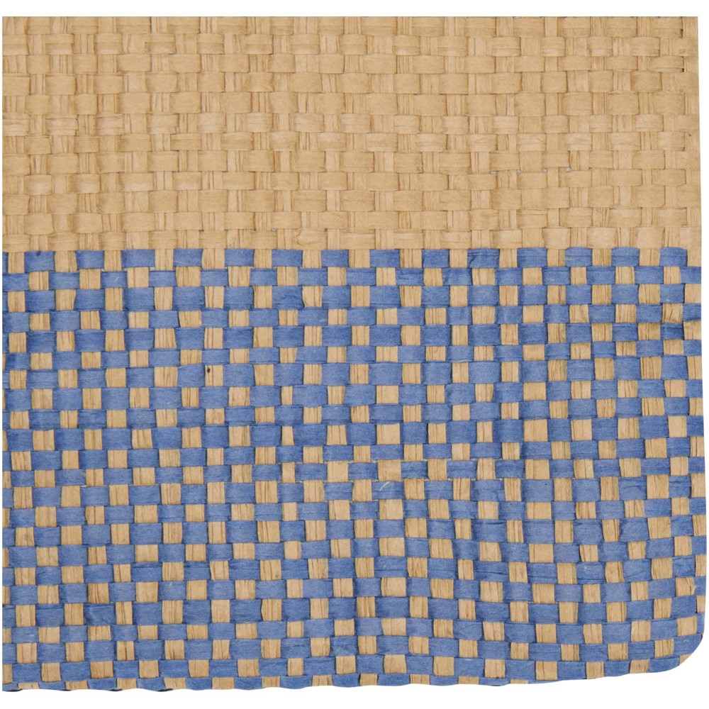 Rhythm Strohpapier Beutel mit Reissverschluss, 3 l Ozeanblau