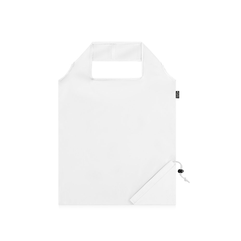 BEIRA Sac pliable en 190T polyester recyclé (100% rPET) Blanc