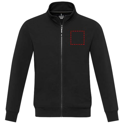 Pull Galena unisexe recyclé à fermeture éclair intégrale Aware™ Noir