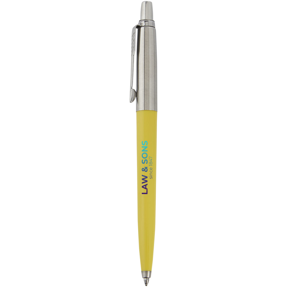 Stylo bille Parker Jotter recyclé (encre bleue) Jaune