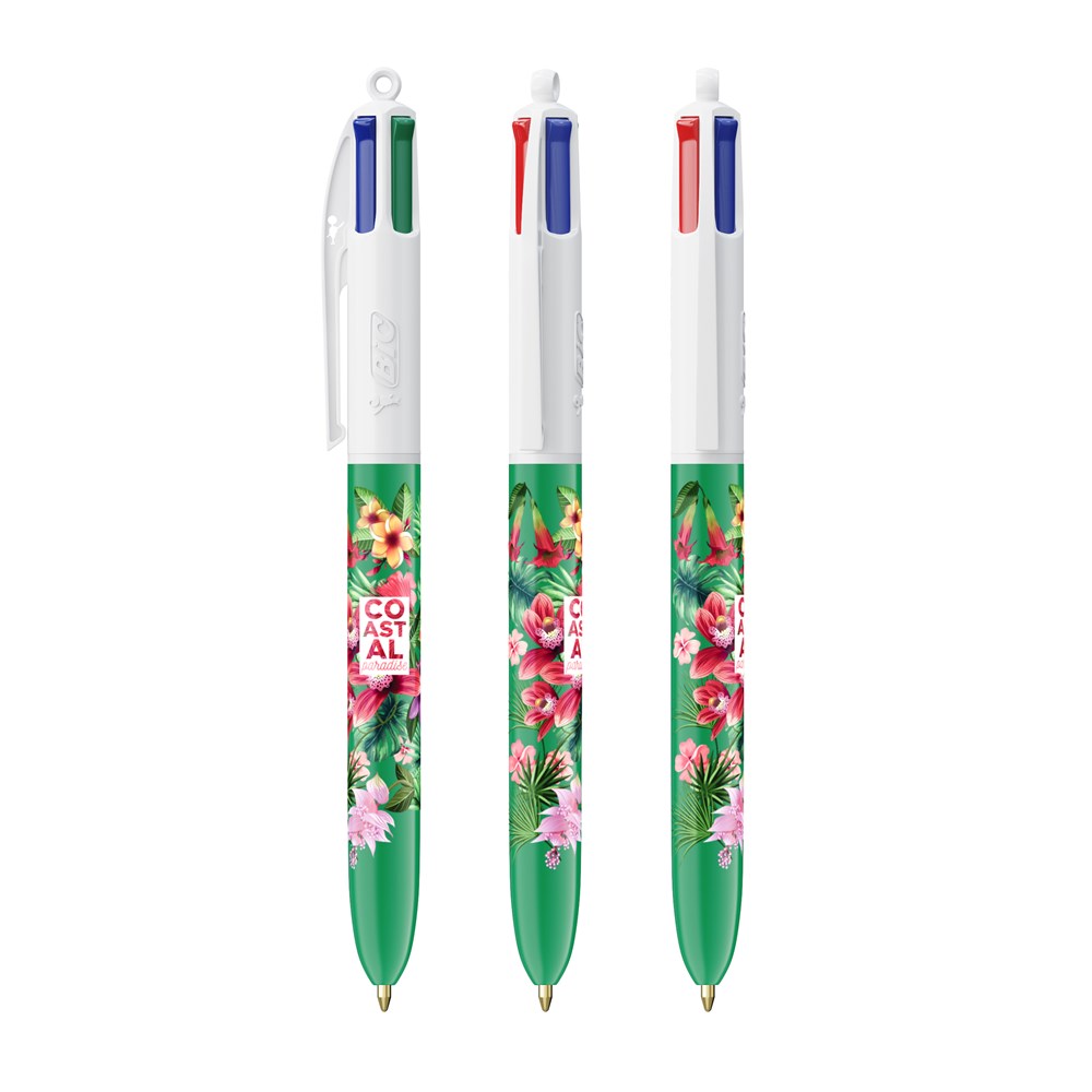 BIC® 4 Couleurs® bille blanc/vert