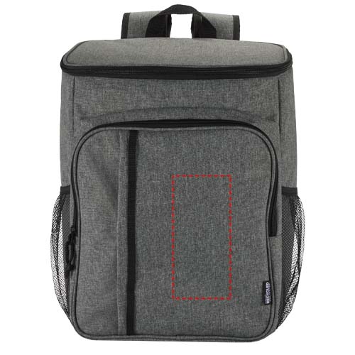 Sac à dos isotherme 20 L Tundra recyclé et certifié GRS pour pique-nique avec ensemble de couverts Gris