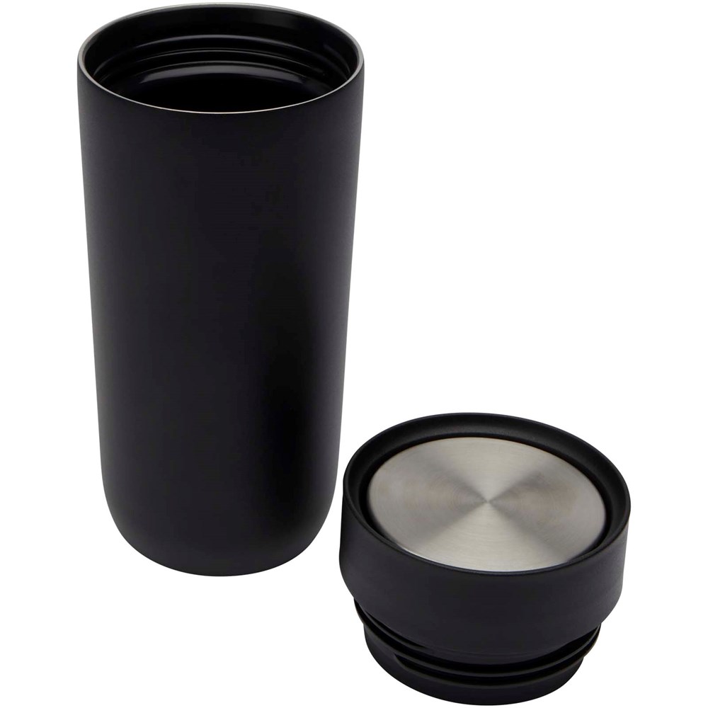 Gobelet Camden de 350 ml en acier inoxydable certifié RCS Noir