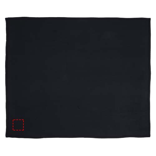 Springwood Decke aus weichem Fleece und Sherpa-Plaid navy, offwhite