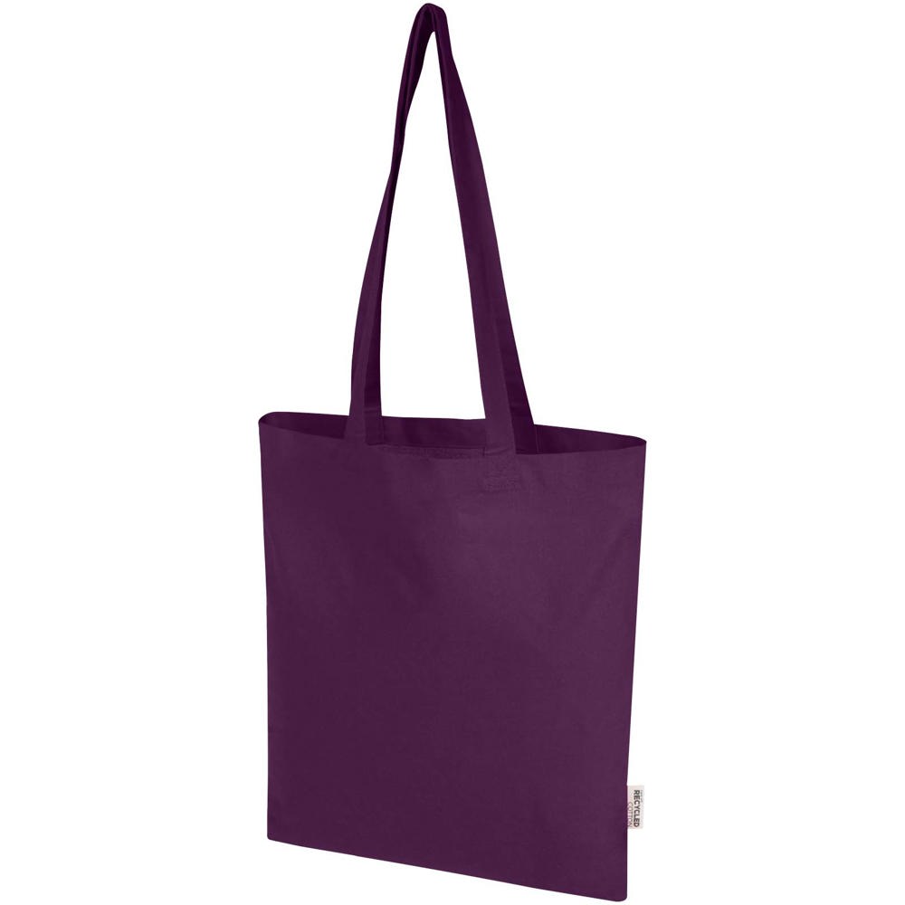 Madras Blend 140 g/m² Tragetasche aus GRS-recycelter Baumwolle 7L lila