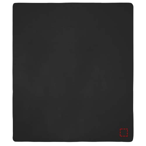 Huggy Fleecedecke mit Hülle 220 × 250 cm schwarz