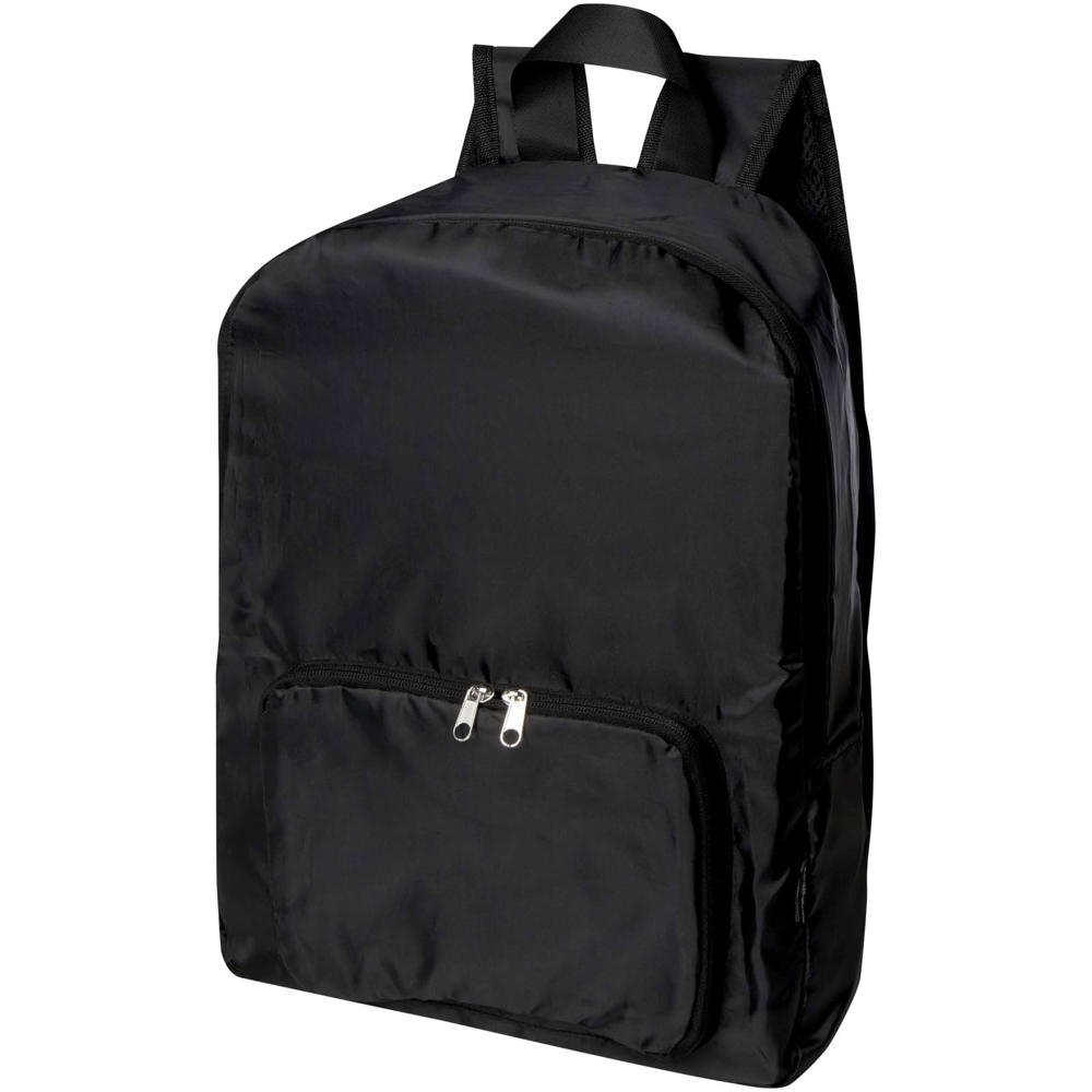 EcoFold faltbarer RPET Rucksack 15 L Schwarz