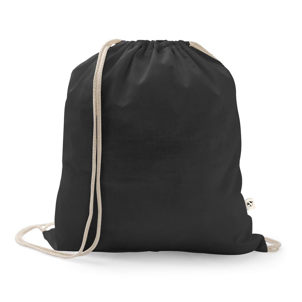 ISTANBUL Rucksack aus recycelter Baumwolle (70%), Polyester (30% rPET) (150 g/m²) schwarz