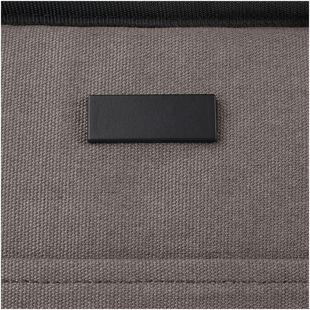 Joey GRS-recycelte Canvas Lunch Kühltasche 6 L für 9 Dosen grau