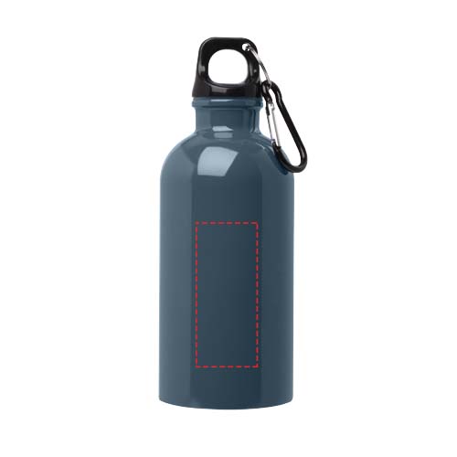 Oregon 400 ml RCS-zertifizierte, einwandige Trinkflasche aus Edelstahl mit Karabinerhaken Hale Blue