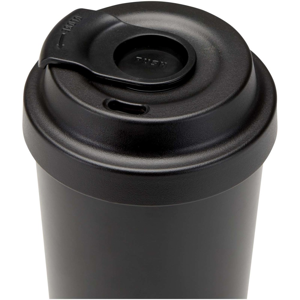Gobelet isotherme à double paroi en acier inoxydable recyclé RCS Hampton, 480 ml