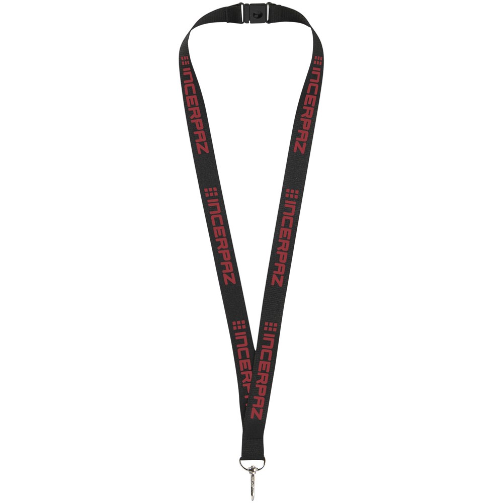 Lago Lanyard mit Sicherheitsverschluss schwarz