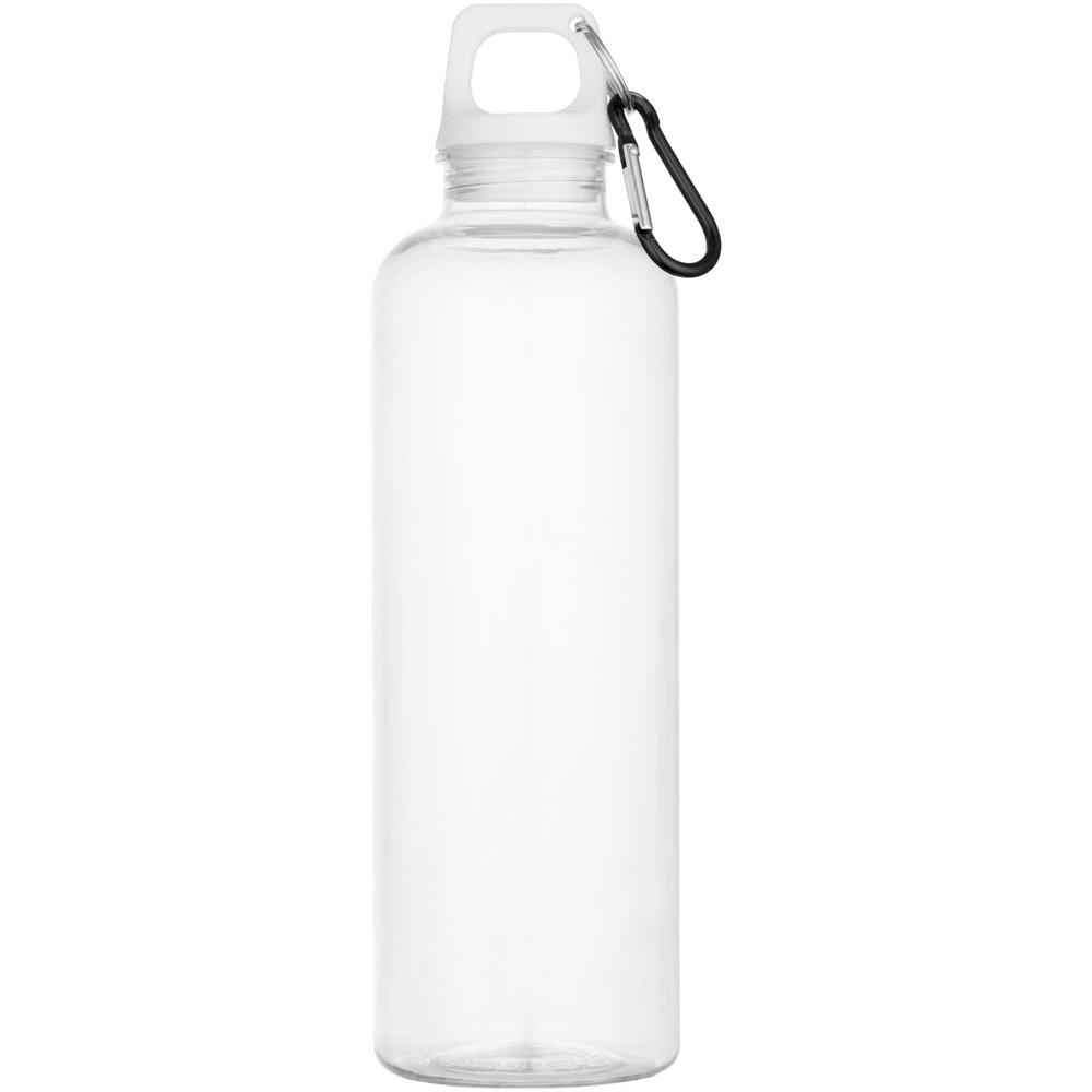 Bouteille d’eau Oregon de 750 ml en plastique recyclé certifié RCS avec mousqueton blanc