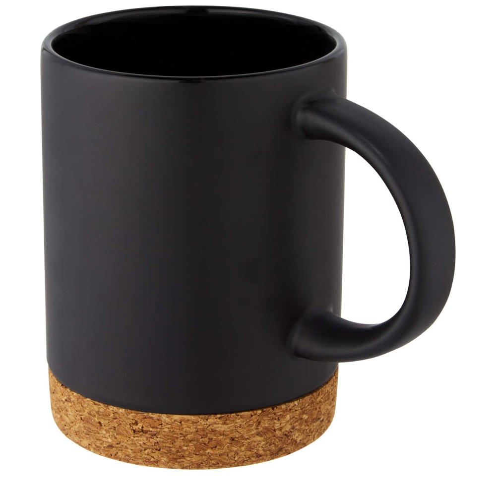 Tasse Neiva de 425 ml en céramique avec base en liège noir