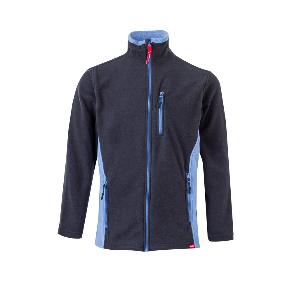 VL GERAS Zweifarbige Fleecejacke (220g/m²) aus Polyester (100%) Marineblau, Hellblau