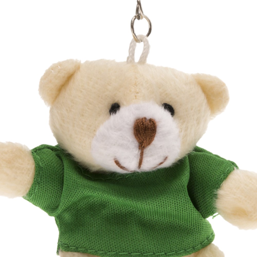 Schlüsselanhänger Teddybär grün