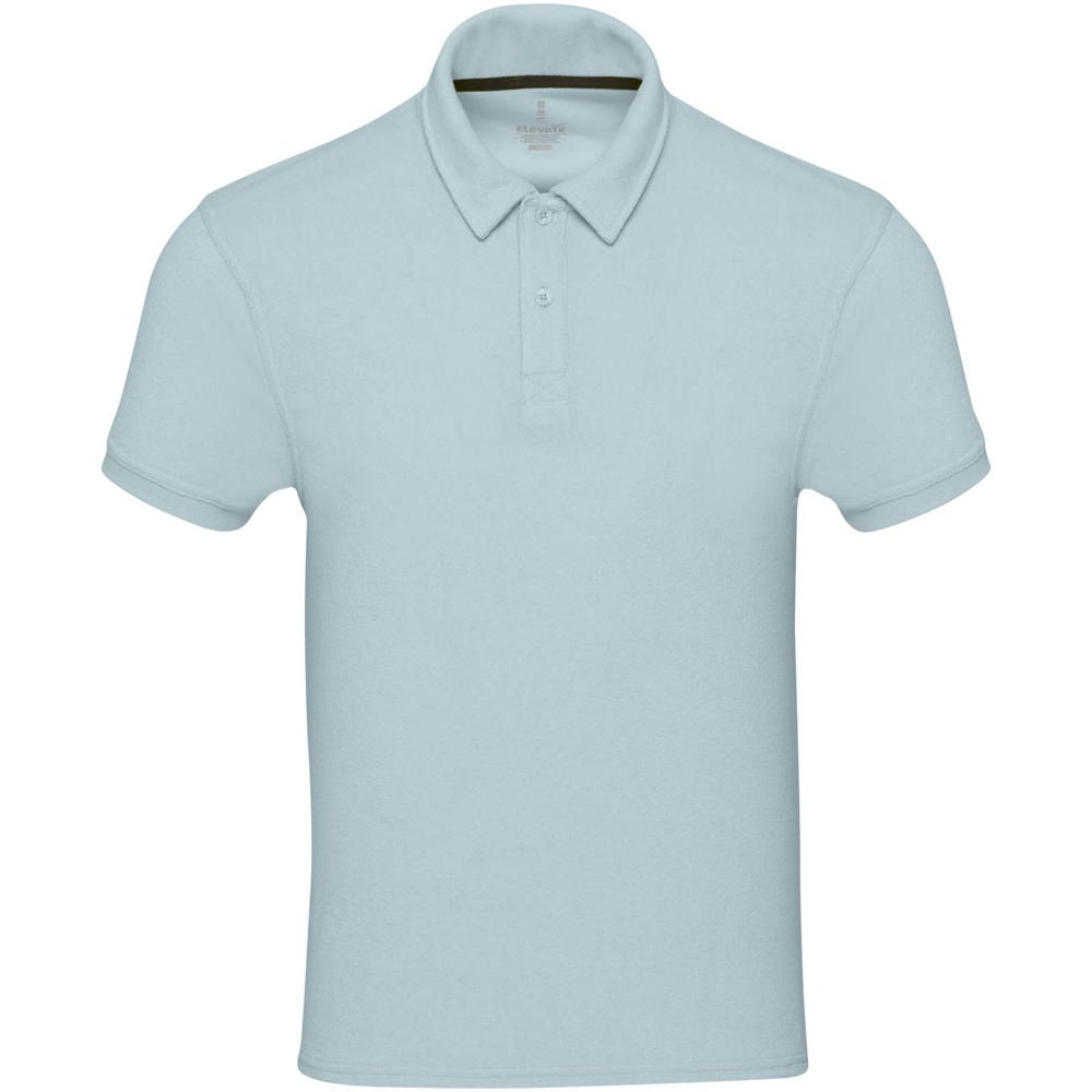 Polo Akoya unisexe en tissu éponge recyclé Cloud Blue