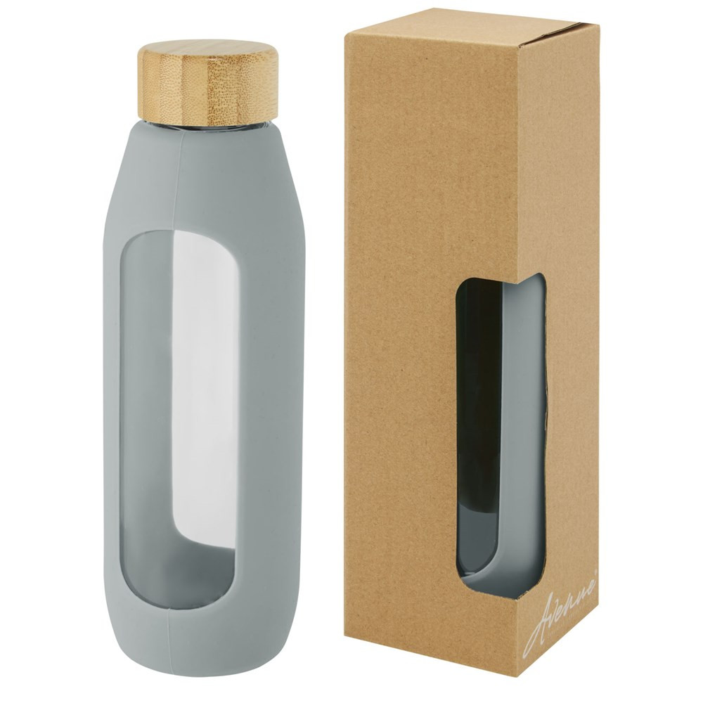 Tidan 600 ml Flasche aus Borosilikatglas mit Silikongriff