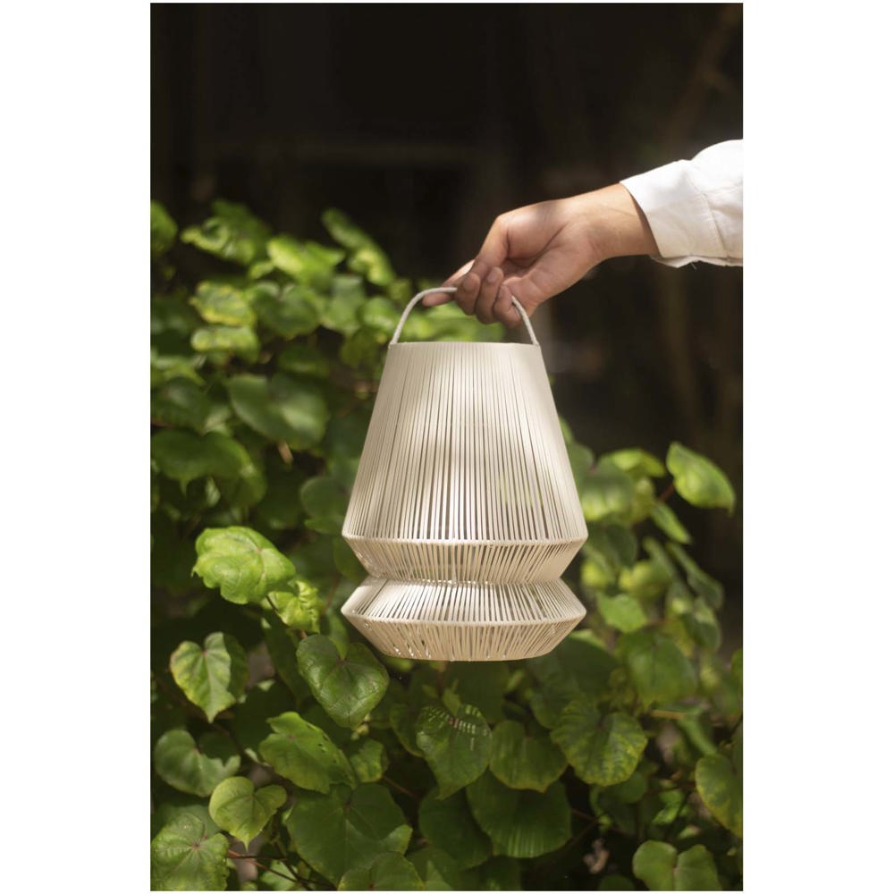 Abat jour portable recyclé Originalhome Lampion gris clair