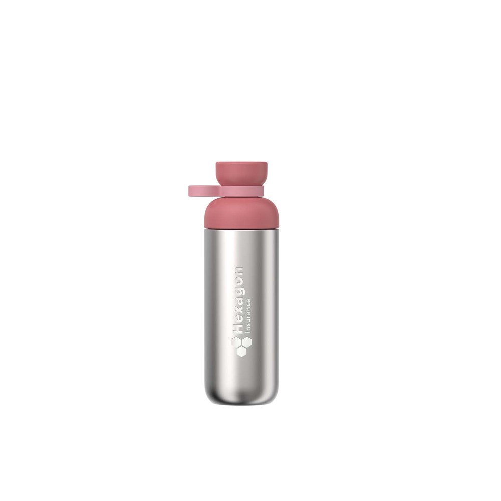 Bouteille d'eau en acier inoxydable recyclé Mepal Vita de 700 ml Rose