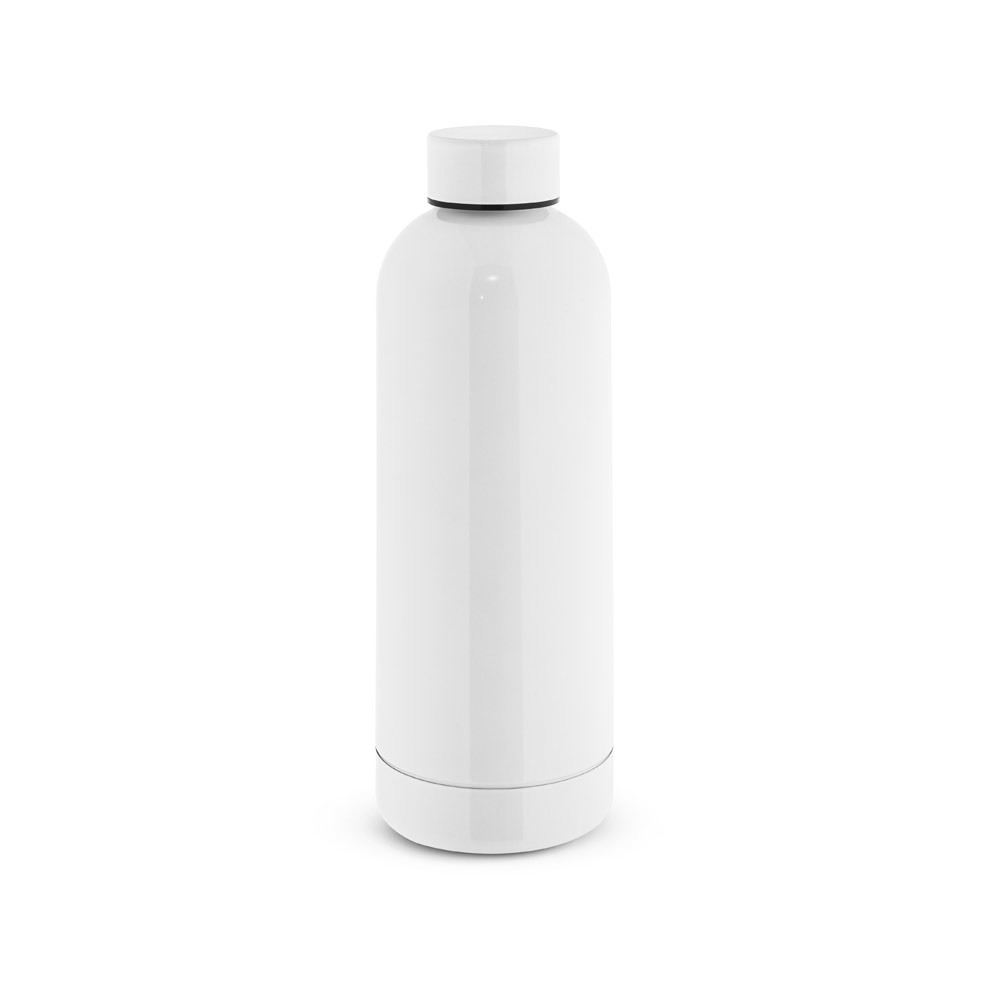 ODIN METTALIC Flasche aus 90% recyceltem Edelstahl 550 mL weiss