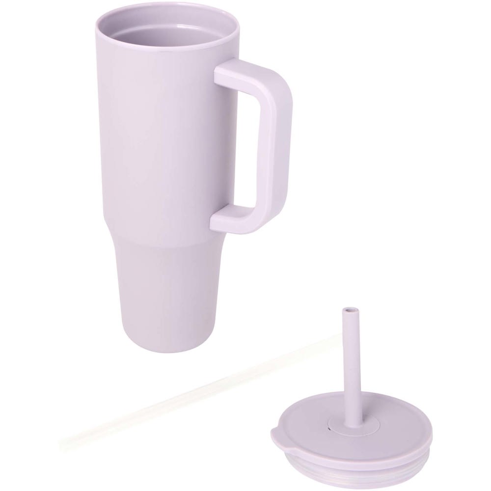 Brady 900 ml RCS-zertifizierter Isolierbecher mit Silikon Trinkhalm fliederfarben
