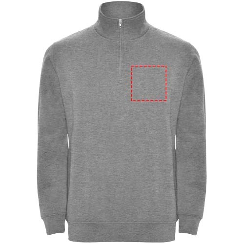 Pull zippé Aneto avec fermeture quart de zip Marl Grey