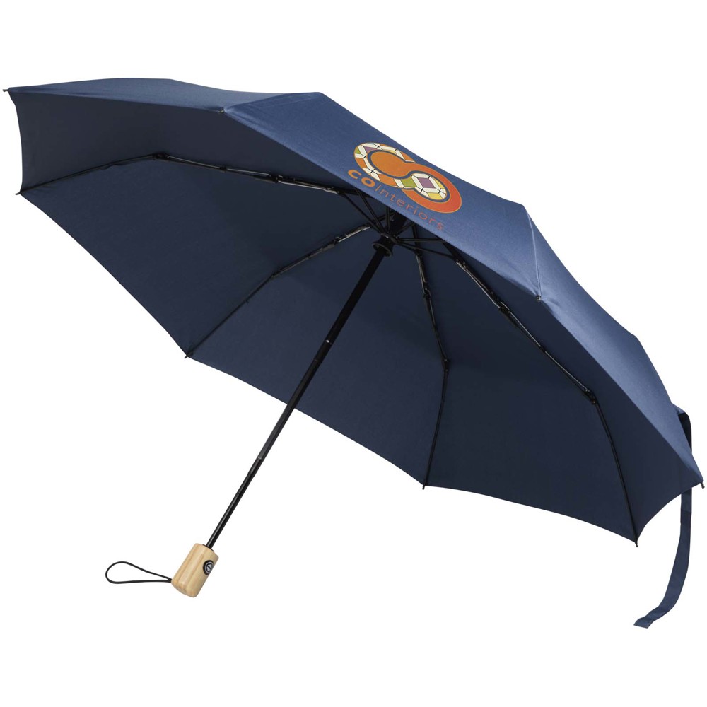Parapluie pliable Renee de 58 cm à ouverture et fermeture automatiques Marine