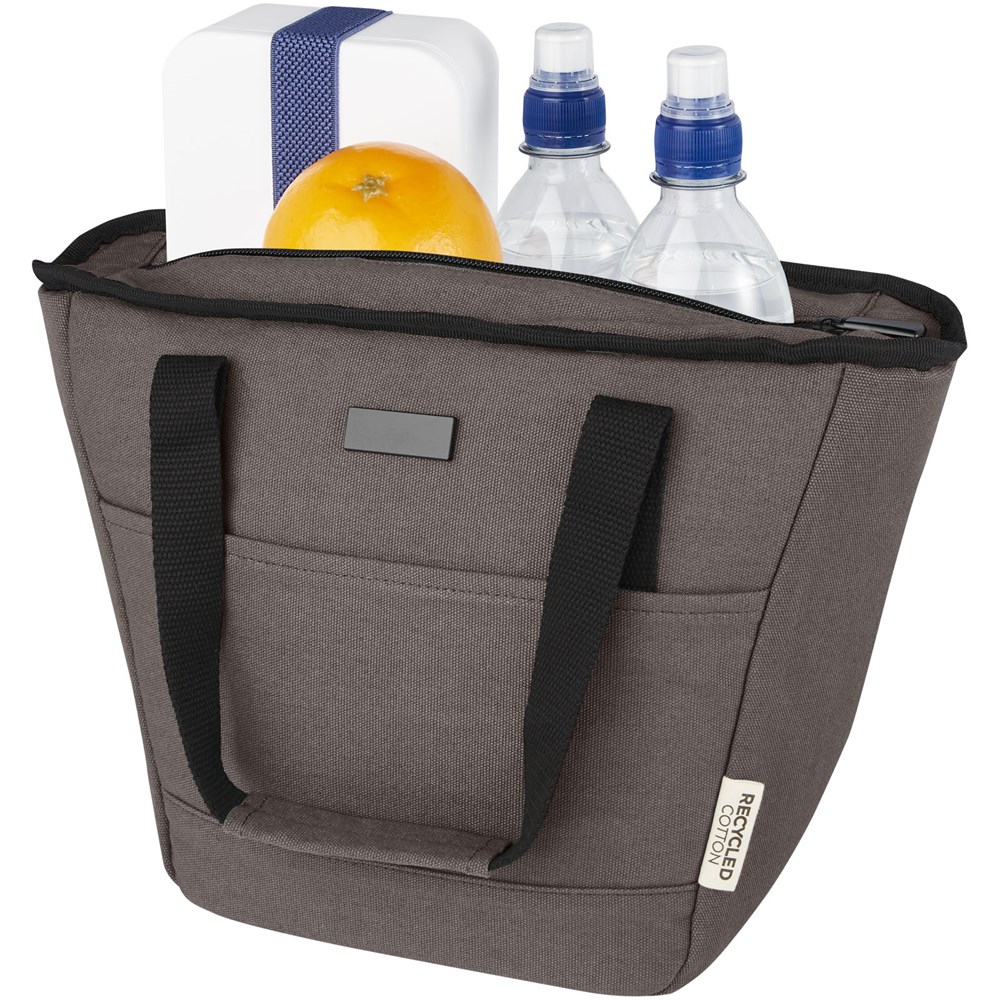 Joey GRS-recycelte Canvas Lunch Kühltasche 6 L für 9 Dosen grau