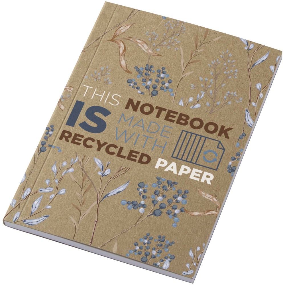 Carnet A6 à couverture souple recyclée Novella Austen Kraft avec 50 feuilles