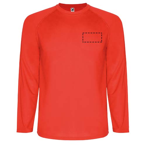 Montecarlo t-shirt de sport à manches longues pour enfants Rouge