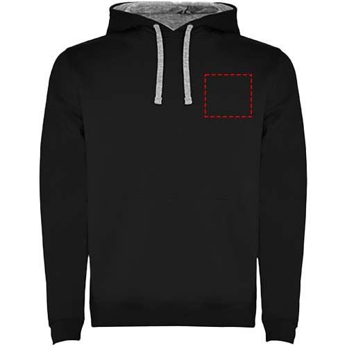 Sweat à capuche Urban pour homme Noir, Marl Grey