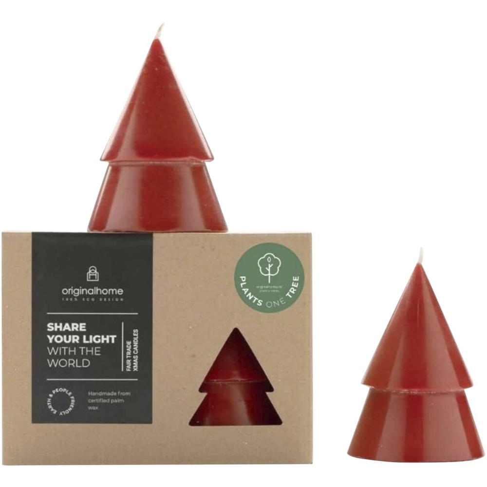 Bougie Originalhome format moyen - set de 2 rouge