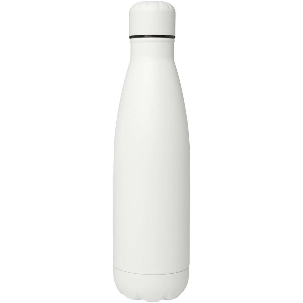 Bouteille d’eau Cove de 750 ml en acier inoxydable recyclé certifié RCS à simple paroi blanc