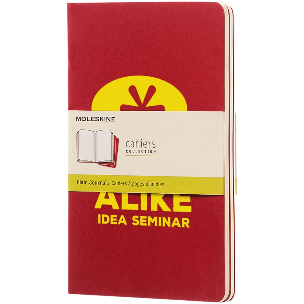Moleskine Cahier Journal L – blanko Cranberry rot