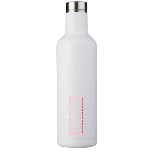 Bouteille Pinto avec isolation par le vide et couche de cuivre 750ml blanc