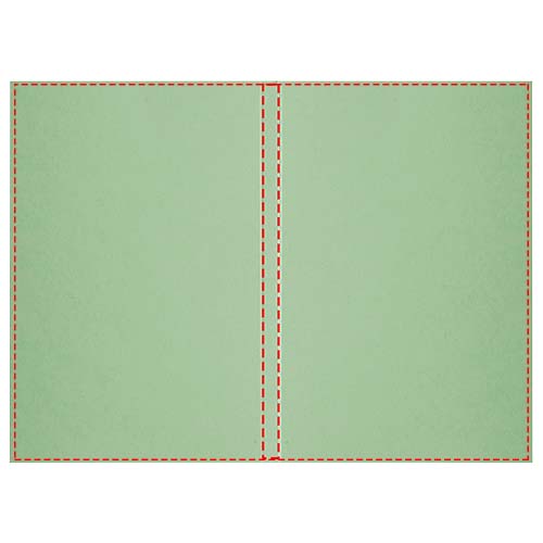 Novella Austen A6 Softcover Notizbuch aus Recyclingmaterial – 100 Blatt grün