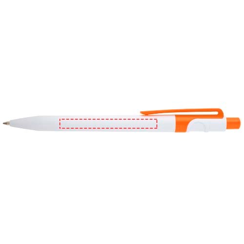 Stylo bille Unica en plastique recyclé (encre bleue) Orange
