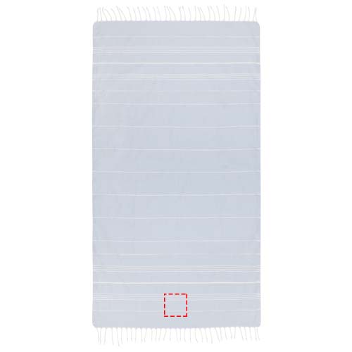 Anna 150 g/m² Hammam Baumwollhandtuch 100 × 180 cm hellblau