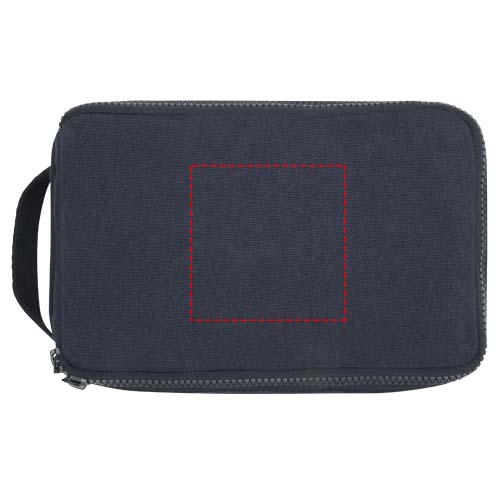 Pack 500 g/m² Aware™ Kulturbeutel aus Recyclingmaterial navy