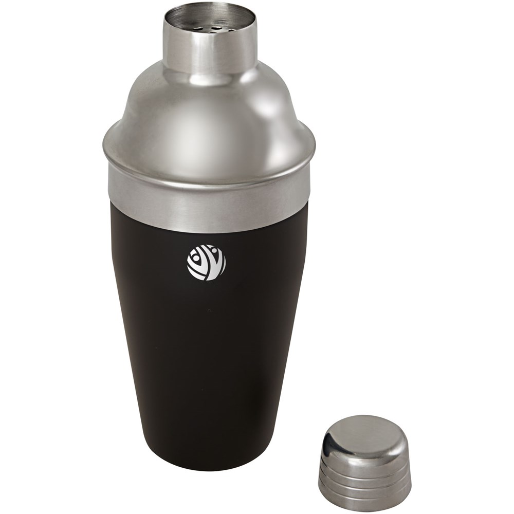 Gaudie Cocktailshaker aus recyceltem Edelstahl schwarz