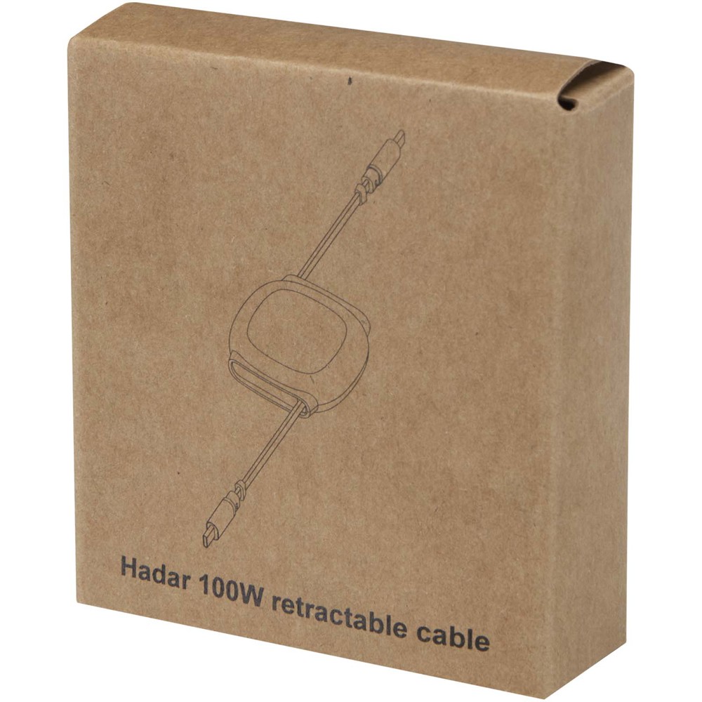 Câble de recharge PD CarPlay rétractable en plastique recyclé Alphard 100 W