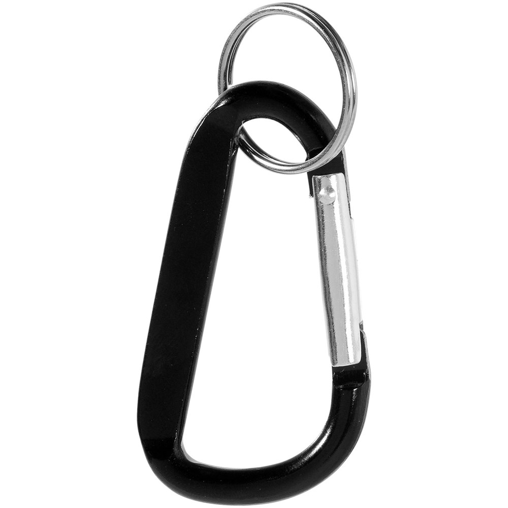 Timor RCS Karabiner Schlüsselanhänger aus recyceltem Aluminium schwarz
